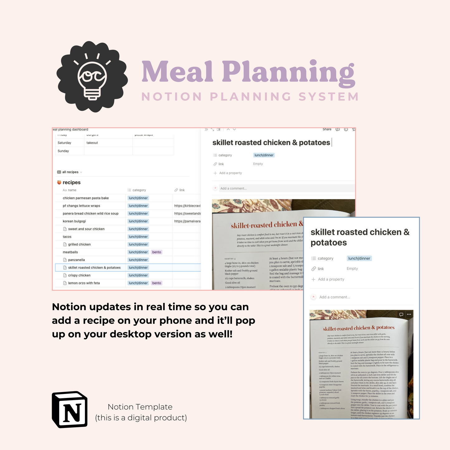 Meal Planning Dashboard