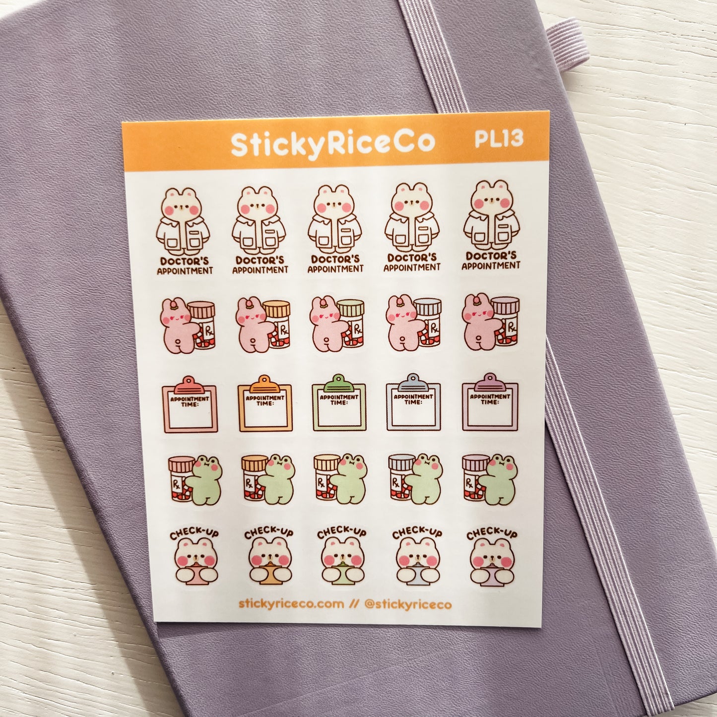 Doctor's Appointment Planner Sticker Sheet - @stickyriceco