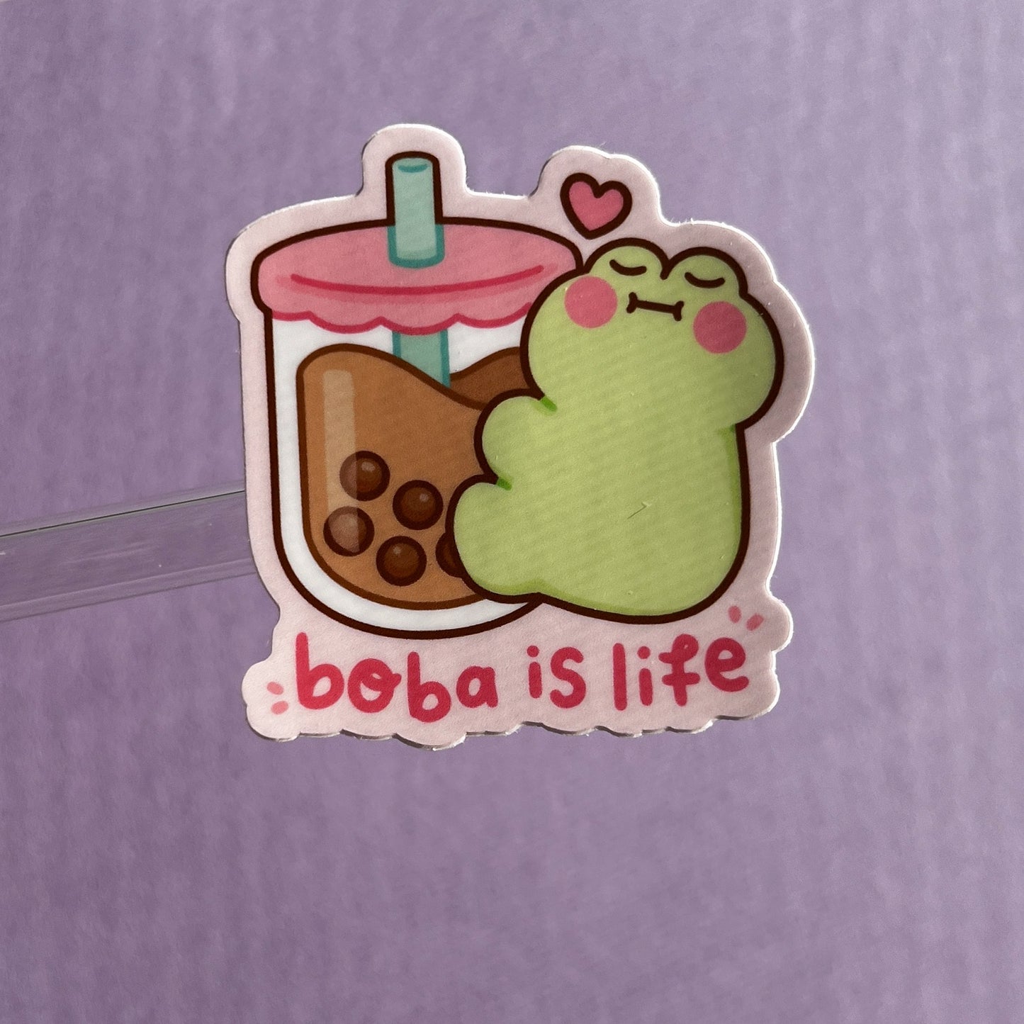 Boba is Life Frog Sticker - @stickyriceco