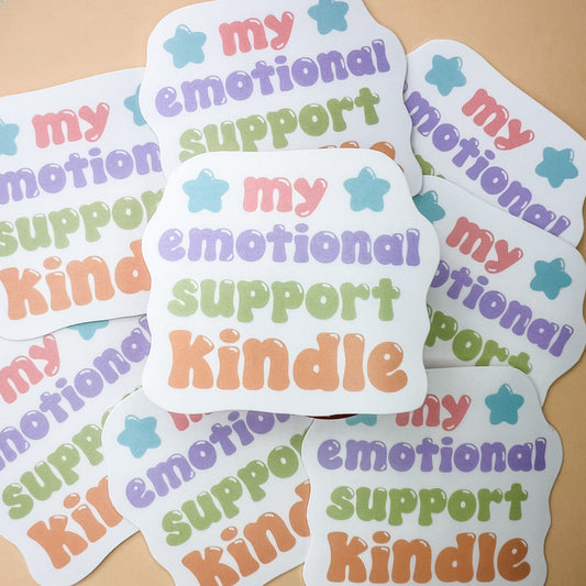My Emotional Support Kindle Sticker