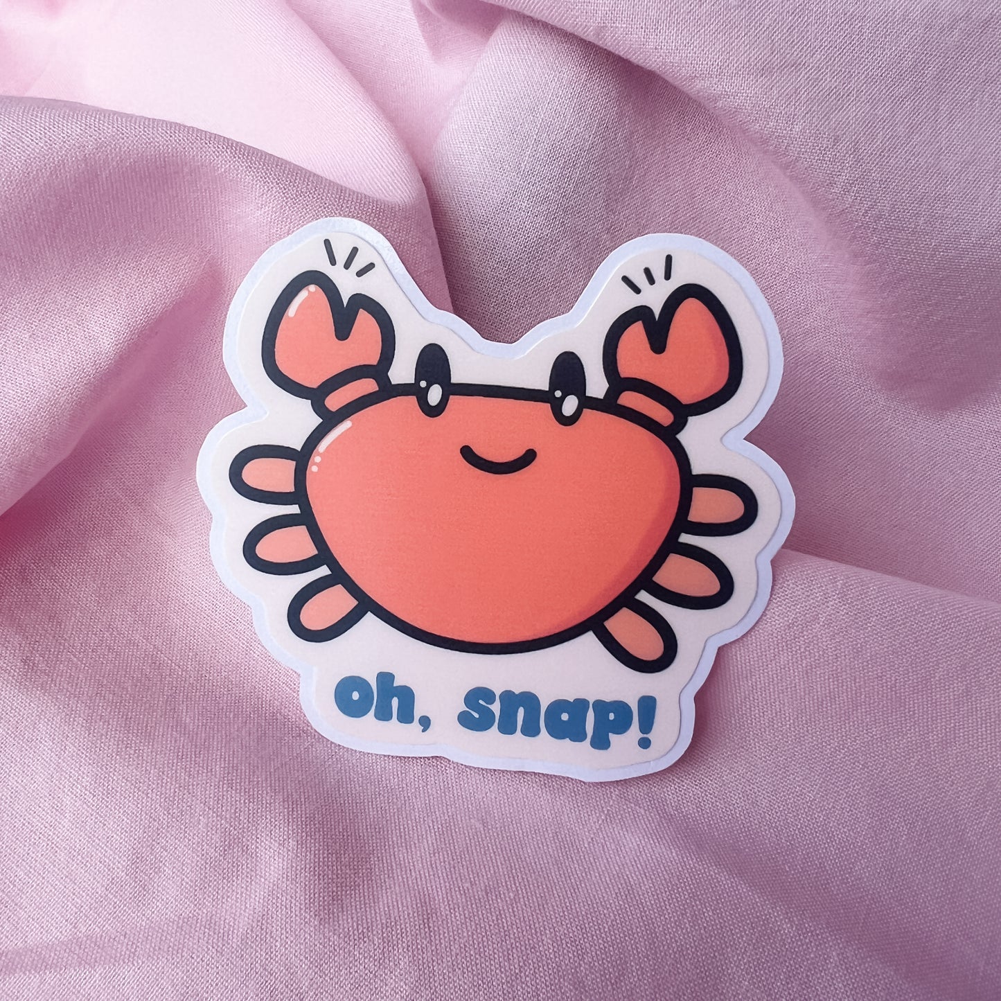 Oh Snap! Crab Sticker