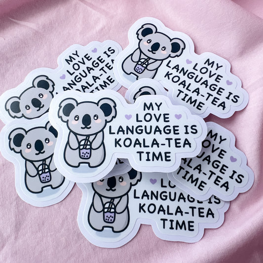 Koala-Tea Time Sticker